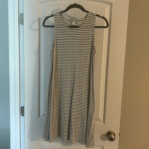 Grey & White striped dress